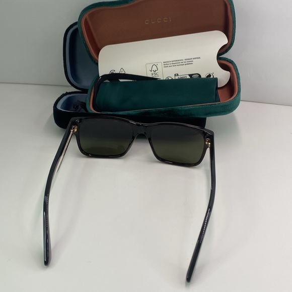 💯- New Authentic Gucci GG0340S 003 56 GG0340 Men's Sunglasses - Picture 10 of 15